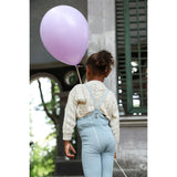Silly Silas Footless Cotton Tights With Braces Misty Blue Patterned