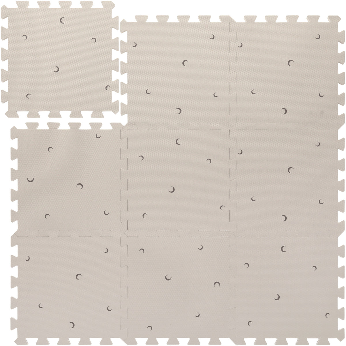 That's Mine Calm Moon Soft Brown Alva Foam Play Mats Square
