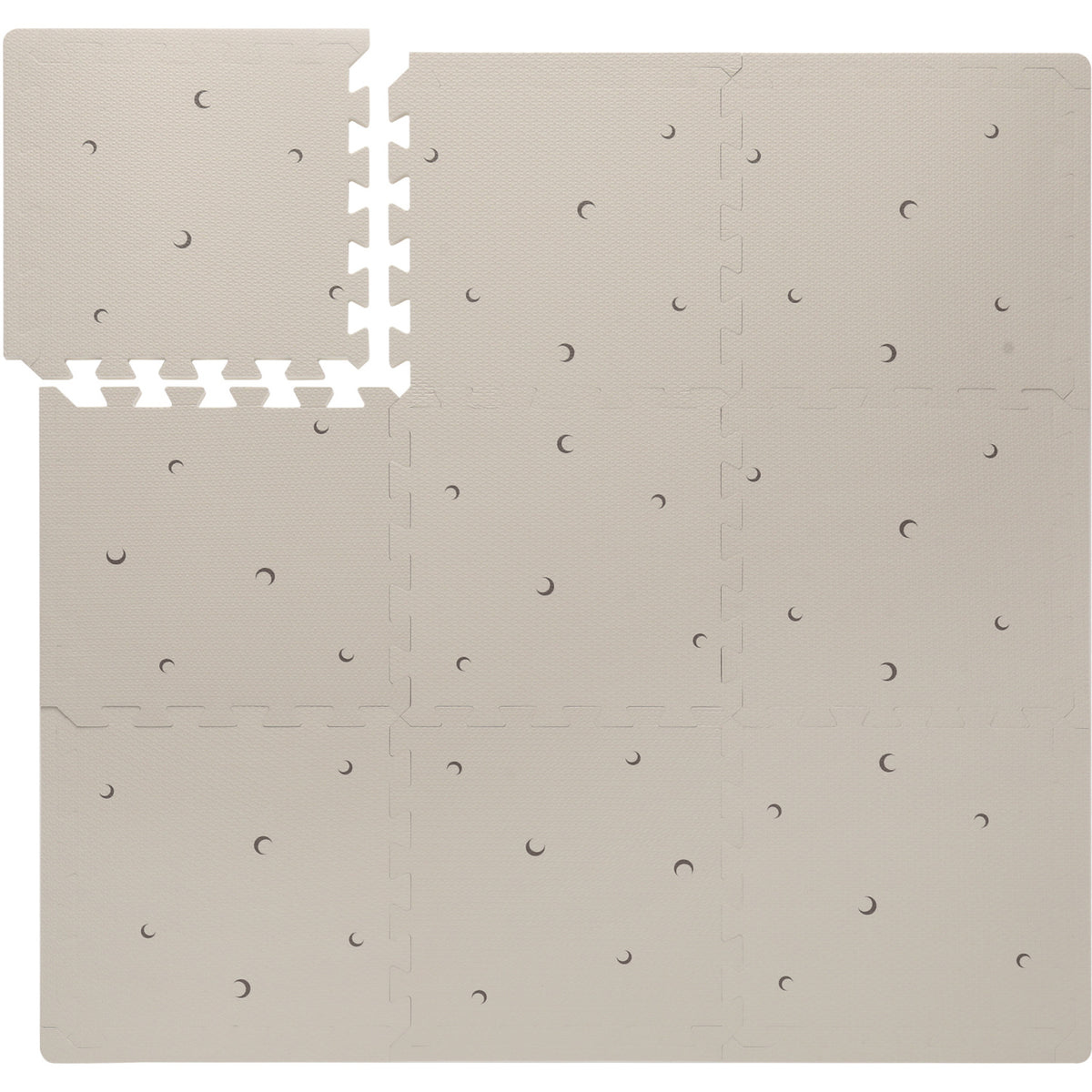 That's Mine Calm Moon Soft Brown Alva Foam Play Mats Square