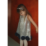 Konges Sløjd Silver Sequin Bow Hairbrace