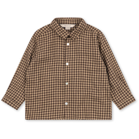 Konges Sløjd Chocolate Check Foret Ls Shirt Gots