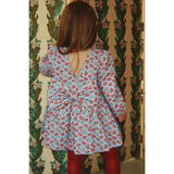 Konges Sløjd Lumina Blu Avi Ls Bow Dress Gots