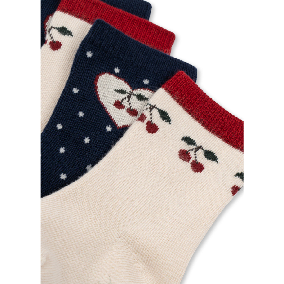 Konges Sløjd Cherry Mix 2 Pack Jaquard Socks