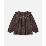 Fliink Coffee Bean Dot Dolly Dot Blouse