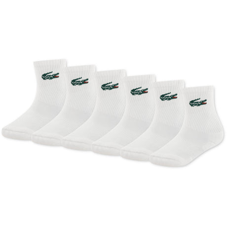 LACOSTE Blanc 6Pk Crew Socks