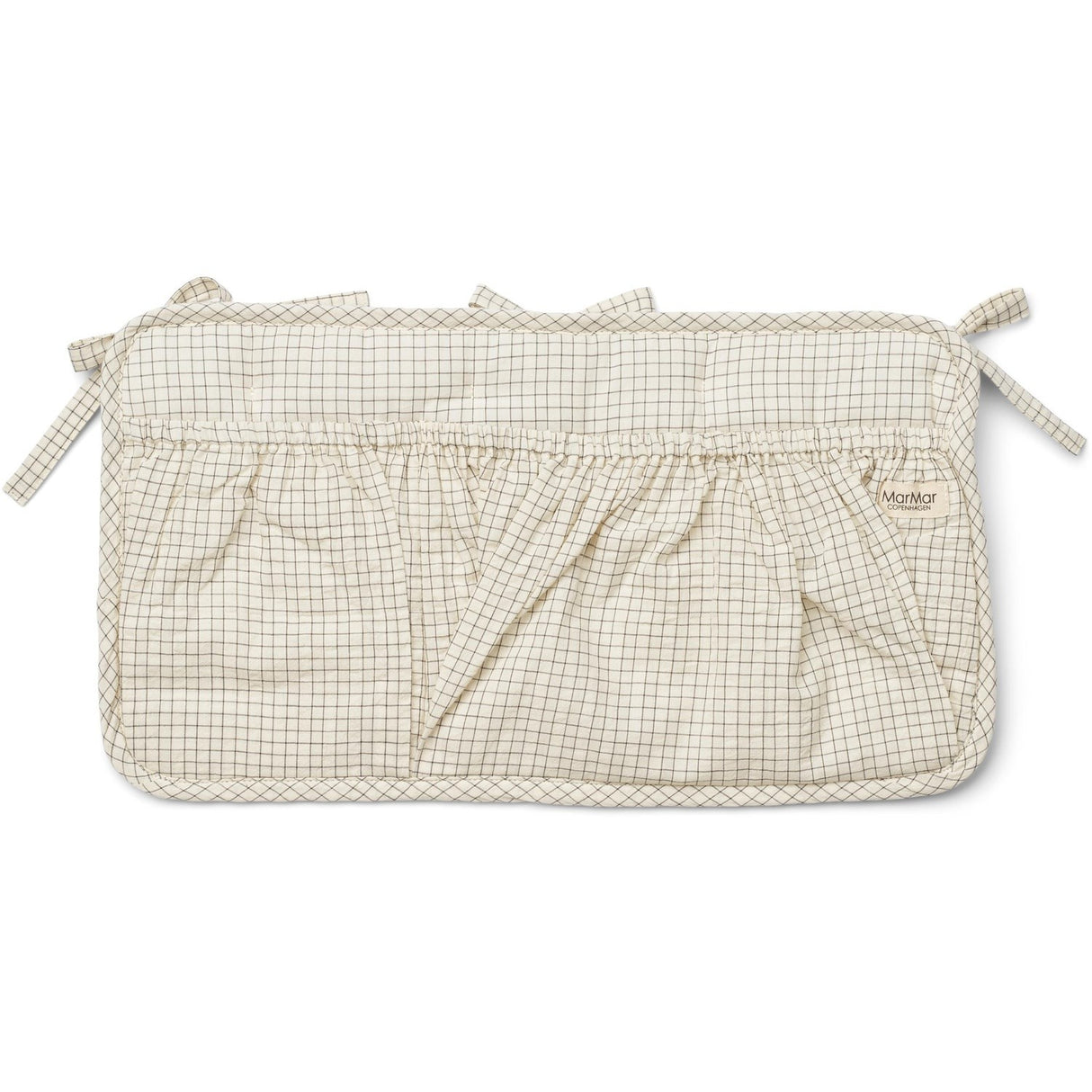 MarMar Seersucker Home Deep Lake Check Bed Pockets