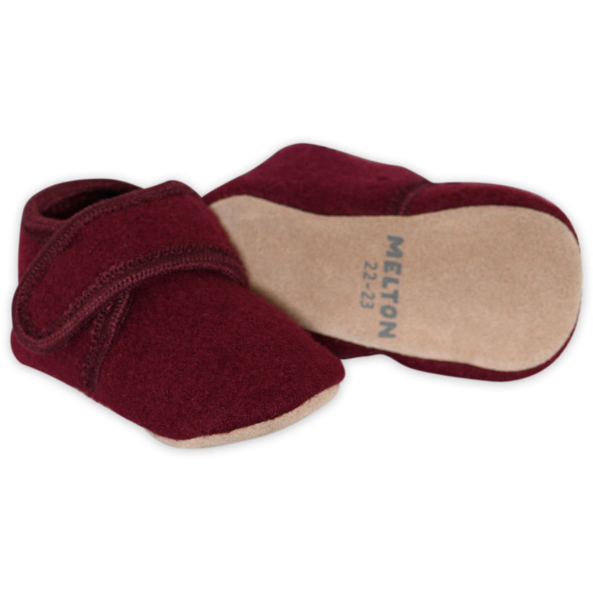 MELTON Bordeaux Classic Wool Slippers