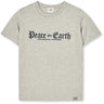Mads Nørgaard Mid Grey Melange Printed Tee Thorlino Peace Tee