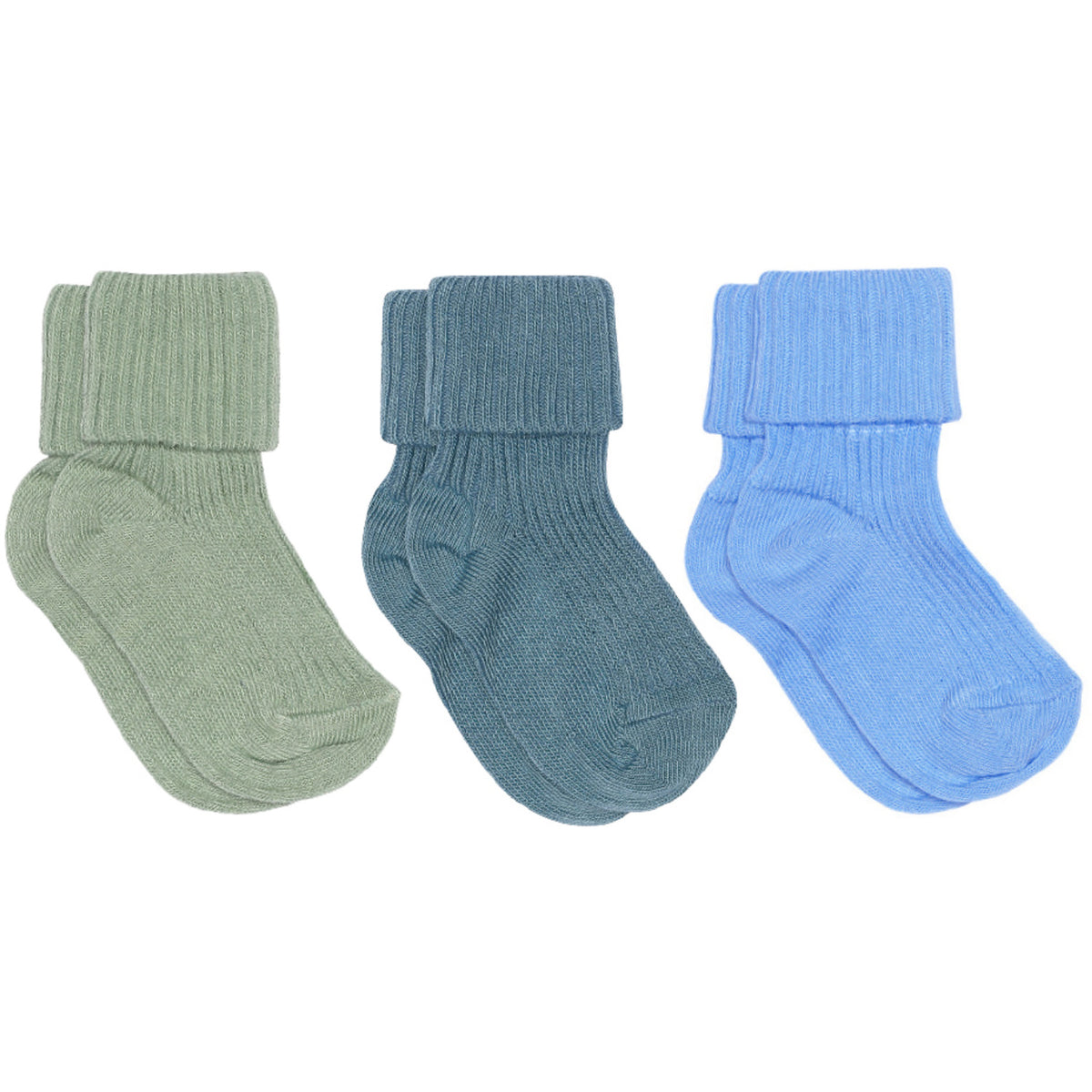 Mp Danmark Skyway Cotton Rib Baby Socks 3-Pack