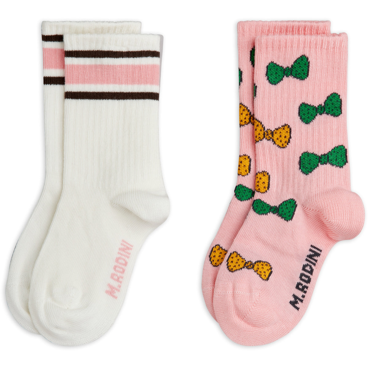 Mini Rodini Multi Bow 2-Pack Socks