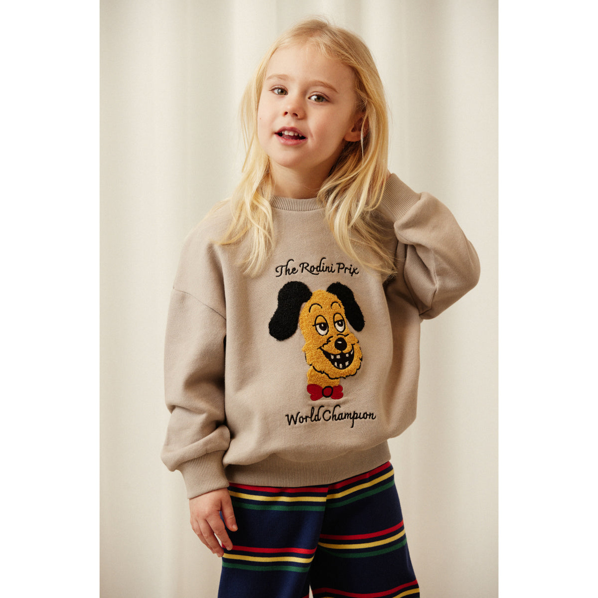 Mini Rodini Grey Rodini Prix Chenille Sweatshirt