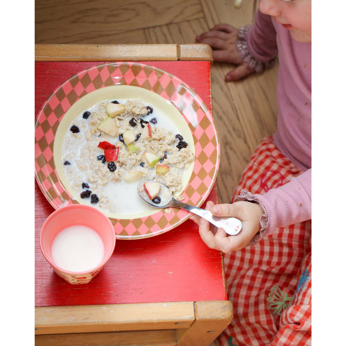 Rice Stainless Steel Kids Cutlery Set With Unicorn And Dog Print