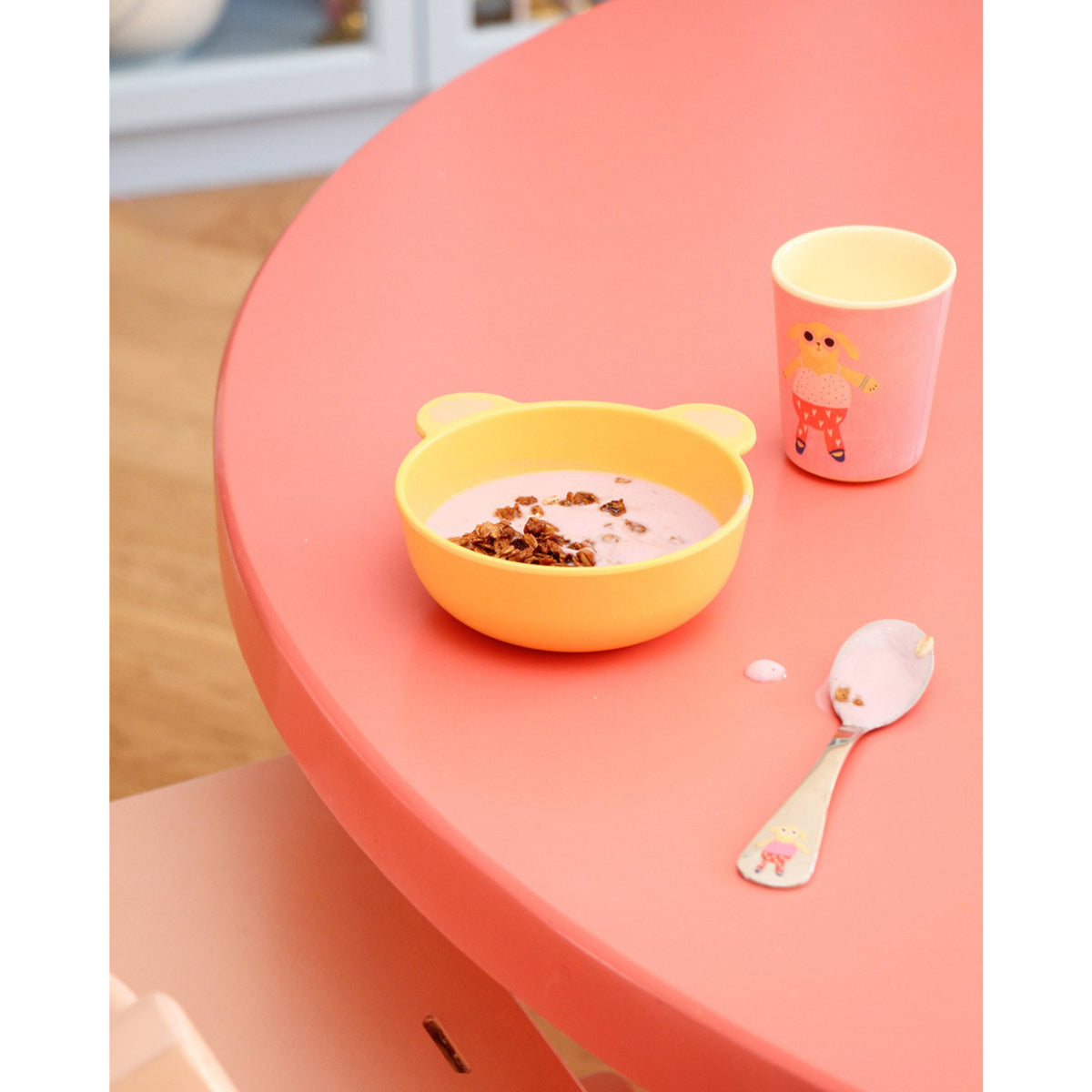 Rice Stainless Steel Kids Cutlery Set With Unicorn And Dog Print