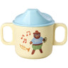 Rice Melamine 2 Handle Baby Cup With Blue Music Band Print - 250 Ml
