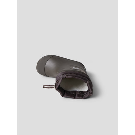 Name It Chocolate Brown Nmnnuno Thermo Rubberboot Solid Noos