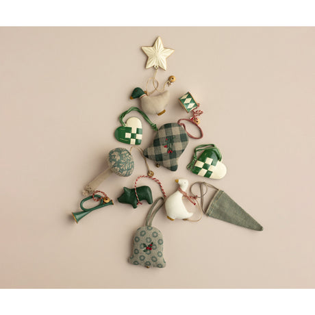 Maileg Wooden ornament, Pig - Old rose