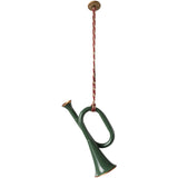 Maileg Metal ornament, Trumpet - Dark green