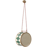 Maileg Metal ornament, Large drum - Dark green