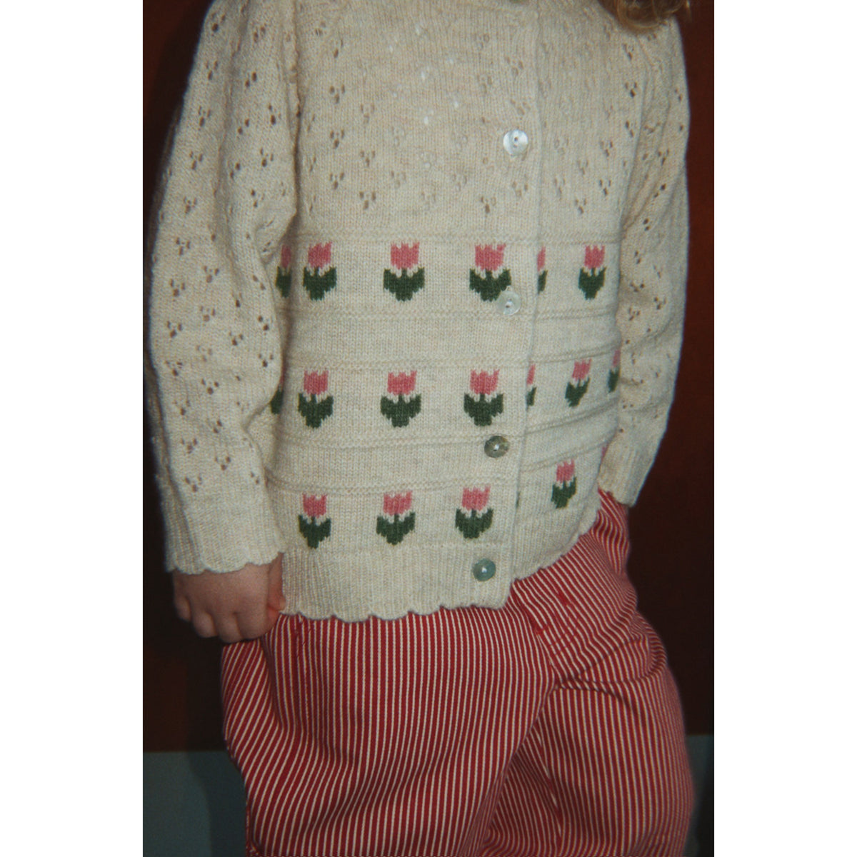 Konges Sløjd Cream And Tulips Belle Cardigan