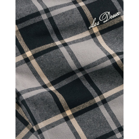 Les Deux Kids Grey Melange Check Casual Pants KIDS