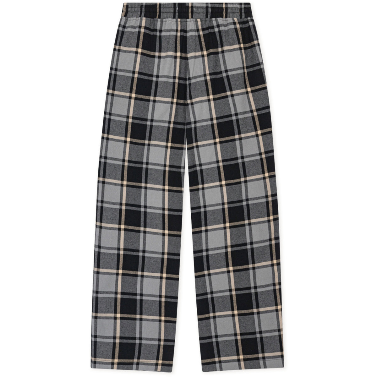 Les Deux Kids Grey Melange Check Casual Pants KIDS