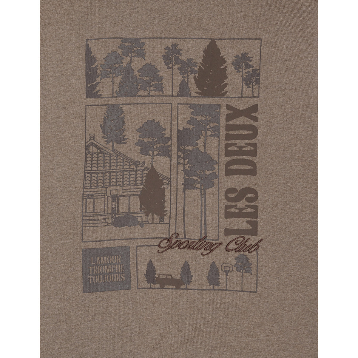 Les Deux Kids Mountain Grey Melange Woods Hoodie KIDS