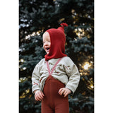Silly Silas Cotton Tights With Braces Cinnamon Christmas Patterned