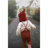 Silly Silas Footless Cotton Tights With Braces Cinnamon Christmas Patterned