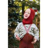 Silly Silas Cotton Tights With Braces Cinnamon Christmas Patterned