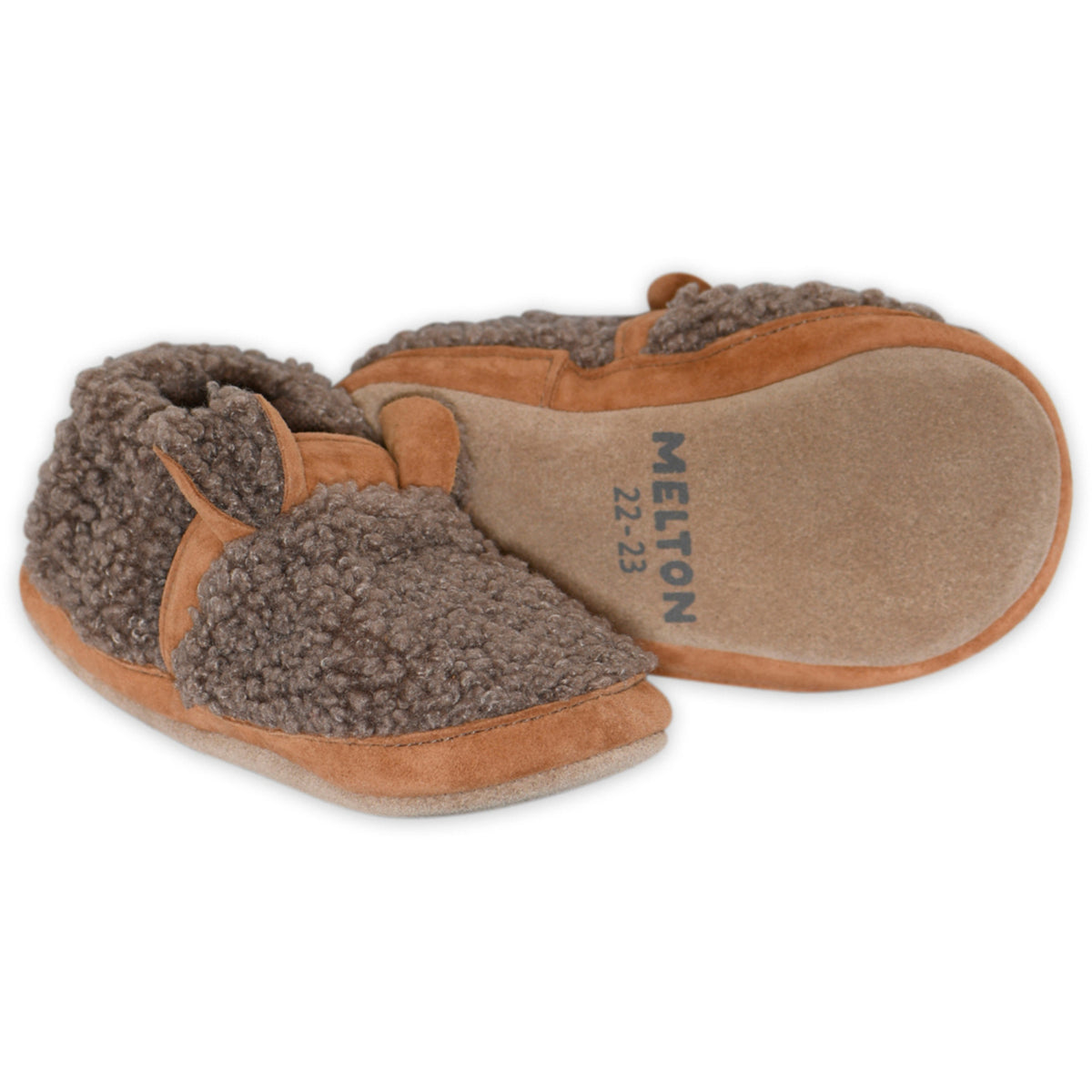 MELTON Denver Melange Fuzzy Teddy Slippers