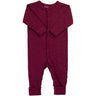 Joha Wine Melange Nightsuit With 2In1 Foot
