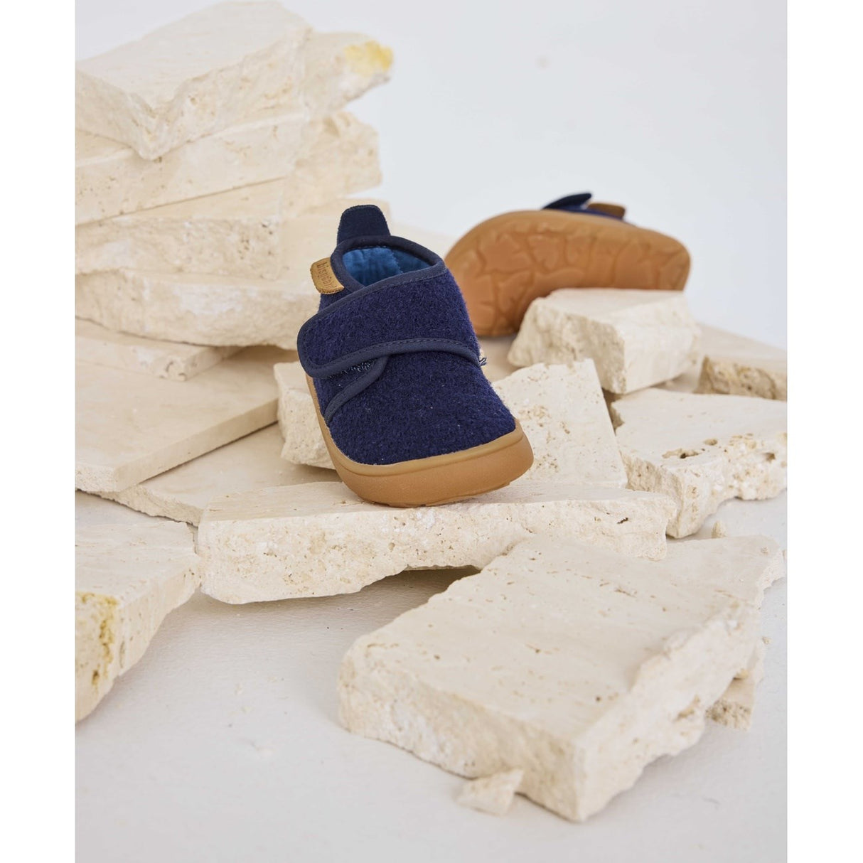 Bisgaard Navy Barefoot Basic Home Shoe