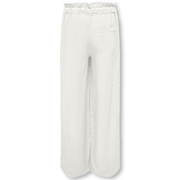 Kids ONLY Cloud Dancer Caro Wide Linen Pants