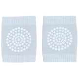 Gobabygo Sky Blue Crawling Knee Pads Organic Terry Cotton
