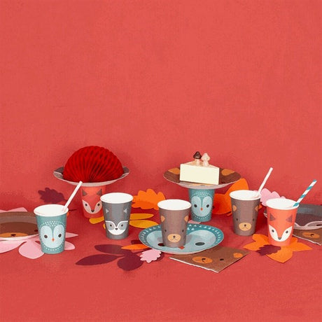 My Little Day Mini Forrest Plates 8 Pcs