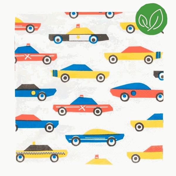 My Little Day Cars Napkins 20 stk