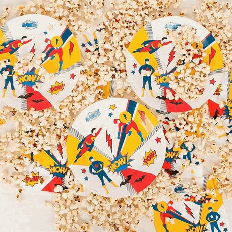 My Little Day Super Heroes Plates 8 Pcs