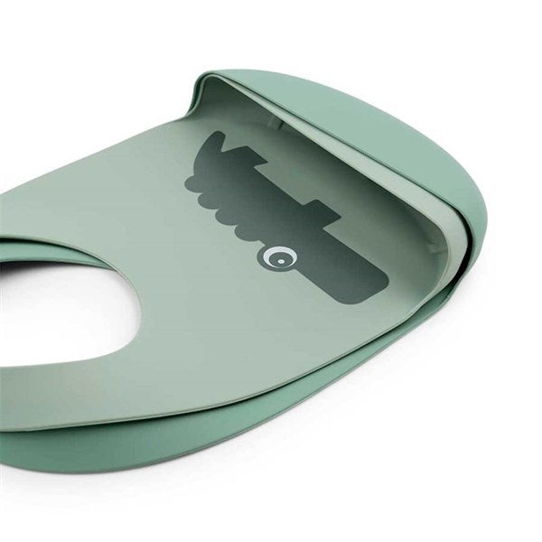 Done by Deer Silicone Bib 2-pack Croco Green