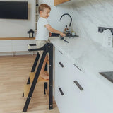 Duck Woodworks Transformable Kitchen Tower Black