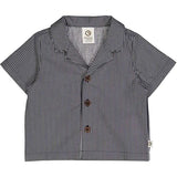 Müsli Balsam Cream/Night Blue Poplin Stripe Shirt