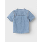 Name It Light Blue Denim Leo Stripe Denim Shirt 3