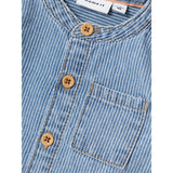 Name It Light Blue Denim Leo Stripe Denim Shirt 5