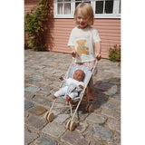 Konges Sløjd Doll Stroller Captains Blue Check 3