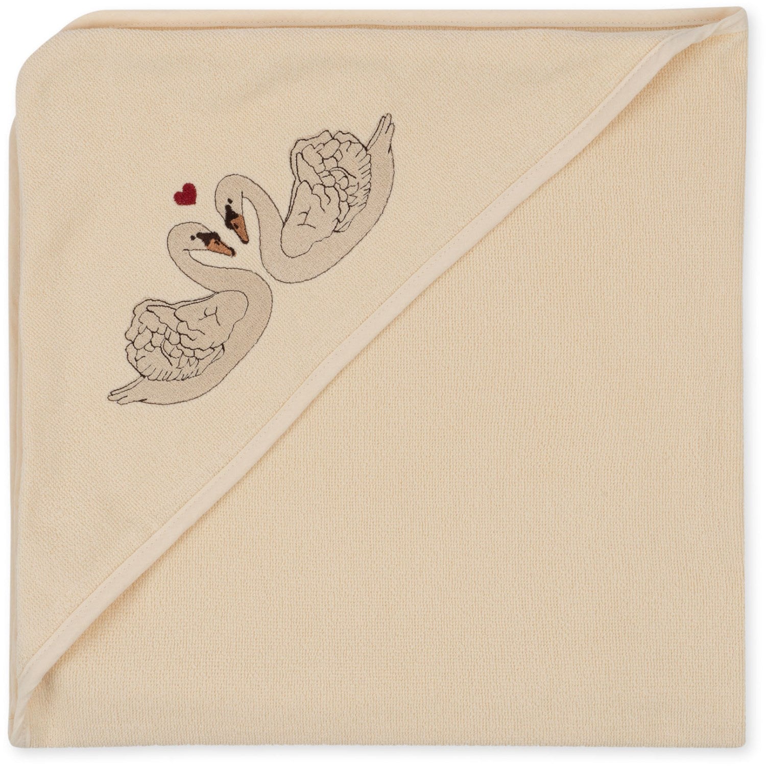 Konges Sløjd Terry Towel w. Embroidery Swan 2