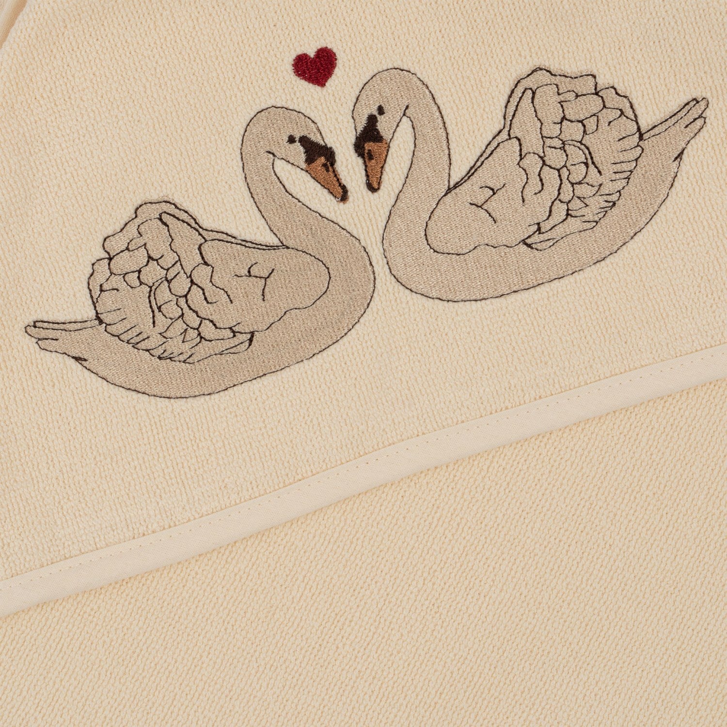 Konges Sløjd Terry Towel w. Embroidery Swan 3