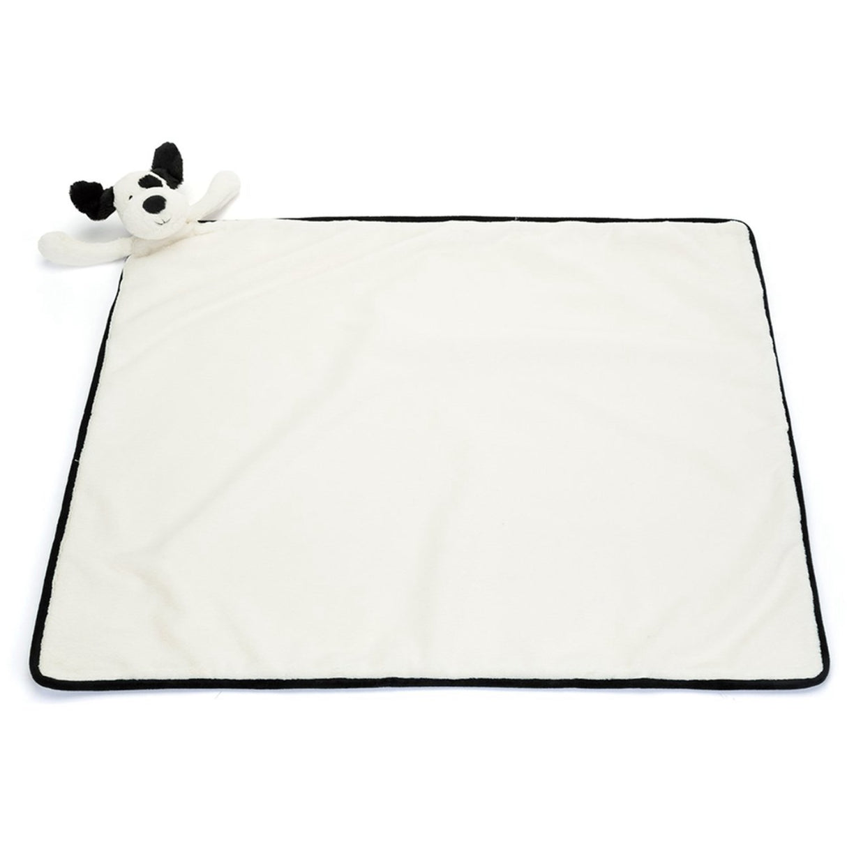 Jellycat Bashful Black & Cream Puppy Blankie