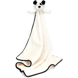 Jellycat Bashful Black & Cream Puppy Blankie 2