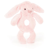 Jellycat Bashful Pink Bunny Ring Rattle