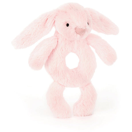   Bashful Pink Bunny Ring Rattle