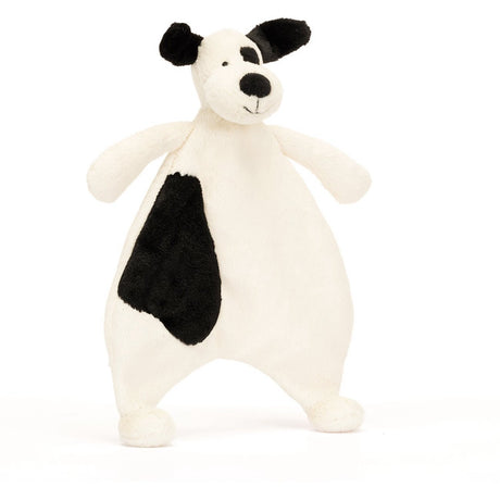   Bashful Black & Cream Puppy Comforter